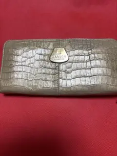 LANVIN COLLECTION 長財布 クロコ型押し ゴールドのサムネイル