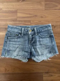 moussy デニムショートパンツ フリンジ Y2K