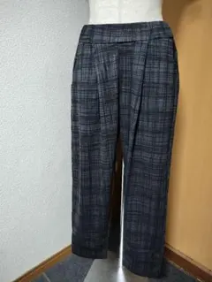 新品　希少　大きなサイズ　かわいい　プールトレファム　チェック柄 プリーツパンツ