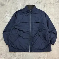 Cherokee　ウォームアップジャケット　リバーシブル　XL　ネイビー　古着