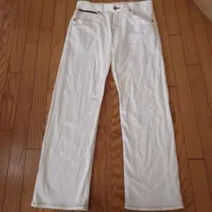 EDWIN ホワイト ストレートデニム 34インチ