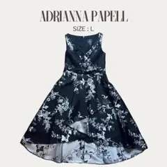 新品☆アドリアナパペル☆花フローラル刺繍レースドレスワンピース☆黒 新品☆アドリアナパペル☆花フローラル刺繍レースドレス☆黒フォーマル