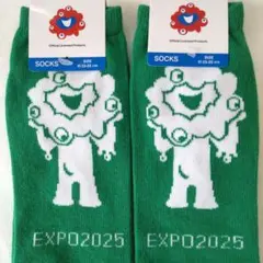 【新品・未使用】 ミャクミャク レディース 靴下 ２足セット 公式 《送料込み》