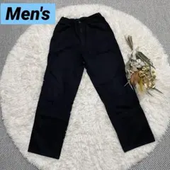 ZARA メンズ　黒 カジュアルパンツ ゴムウエスト　30インチ