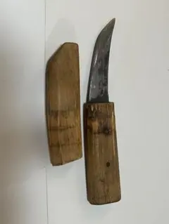 a46-22】当時物 泊鉈 腰鉈 古道具 薪割り 打刃物 林業 山師 二本セット 