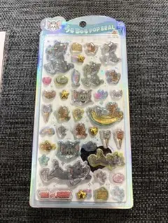 トムとジェリー トムジェリ うるちゅるポップシール　水色台紙　新品未開封　正規品