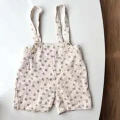 海外子供服 花柄オーバーオール 100cm