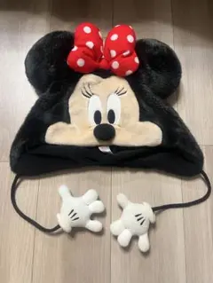 ディズニー ミニーマウス ファンキャップ 赤