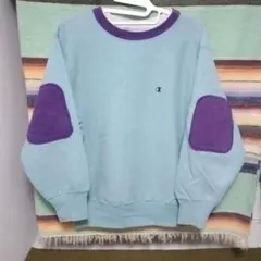 90s　チャンピオンリバースウィーブ　刺繍タグ　USA製　エルボーパッチ