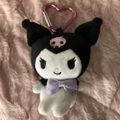 サンリオ クロミ ハートカラビナ付き　ミニマスコットホルダー
