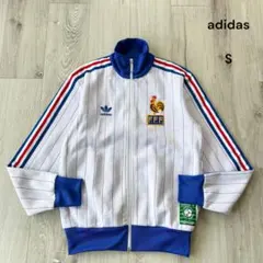 アディダス フランス代表 トラックジャケット ジャージ S ストライプ 刺繍