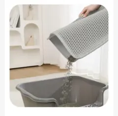 ペット用 砂取りマット 猫砂マット 滑り止め 防水 グレー 30×45のサムネイル