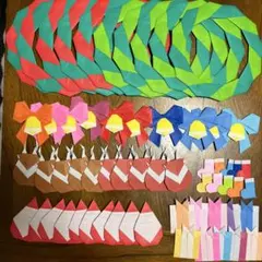 折り紙　リース　クリスマス　製作キット　（10キット）