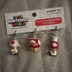 USJ限定 キノピオ　シェフキノピオ　チャームセット　目印チャーム　マリオ