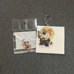 たべっ子どうぶつ　シリコンアクリルチャーム　アクリルキーホルダー　らいおんくん