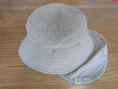 ユニクロベビー　UVカットハット　ベージュ　帽子　46 47 48 49 S/M