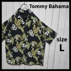 【Tommy Bahama】 総柄アロハシャツ　半袖　シルク100%　F946のサムネイル