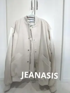 ジーナシス ブルゾン　秋冬　ホワイト　レディース