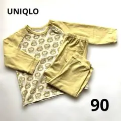 UNIQLO ユニクロ リサラーソンコラボ パジャマ 上下 90 イエロー