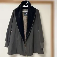 【美品】メトリーゼ／ポンテトルト　オリーブグリーンコート