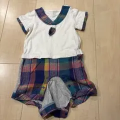 Combi mini セーラー風 ロンパース 80cm