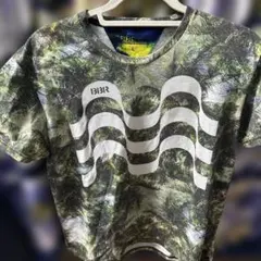 ATHLETA 波模様 グラフィック Tシャツ Lサイズ