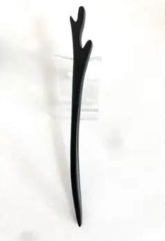 木製 かんざし 髪飾り ブラック