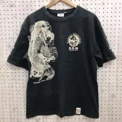 爆烈爛漫娘 Y2K 古着 和柄 鯉 グラフィック 抜染 プリント Tシャツのサムネイル