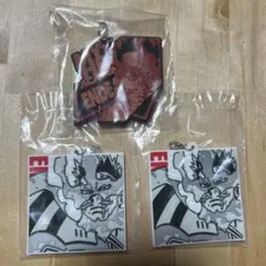 ヒロアカ　ラバーキーホルダー　エンデヴァー　3個セット