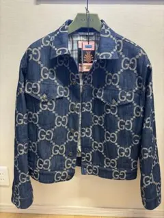 GUCCI Denim Jacket Logo Button ITALY 38 - メルカリ