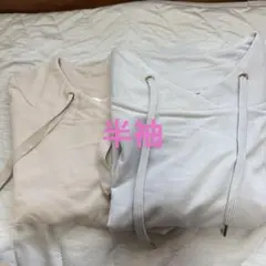 パーカー風カットソー2枚組