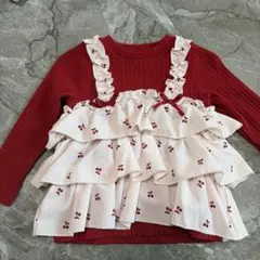 après les cours フリル付きトップス 80