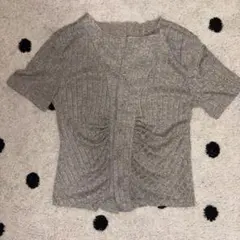半袖 ニット ベージュ ブラウン