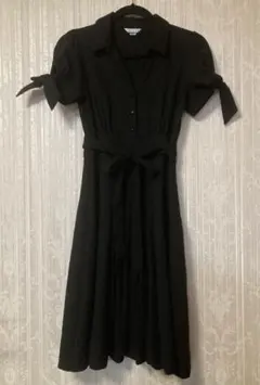 SCOTCLUB 胸下切り替えプリーツワンピース　黒