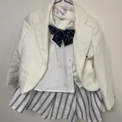 「キャサリンコテージ 130cm 入学式 フォーマル 白ジャケット