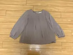 GLACIER Mサイズ グレージュ 九分袖〜八分袖 ブラウス