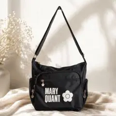 MARY QUANT ショルダーバッグ 黒 マリクワ デイジー