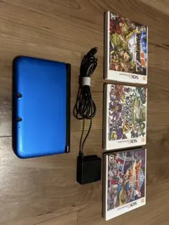 値下げしました！ニンテンドー3DS 本体 青 ドラクエシリーズ3本付き