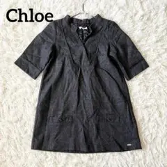 Chloe クロエ 女の子 ワンピース 半袖 キッズ　ウール