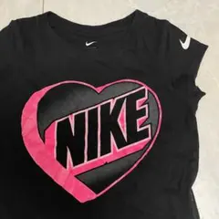 NIKE キッズ Tシャツ ブラック ハートロゴ 4 98-104cm
