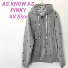 [SALE] AS KNOW AS PINKY ジップパーカー SS 古着のサムネイル
