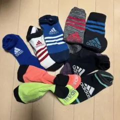 adidas キッズ靴下　9個　 サイズ19〜23cm