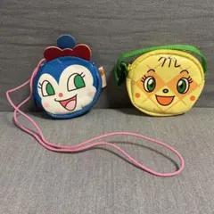 アンパンマン コキンちゃん メロンパンナ ポシェット ポーチ　2点セット