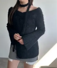 apres jour mignon レディースニット　シャギーニット　トップスのサムネイル