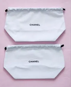 CHANEL 巾着袋　シャネル ポーチ　ノベルティ　小 2枚　　新品
