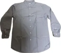 ユニクロ +J 無地シャツ Lサイズ　ブルーグレー　ジルサンダーコラボ