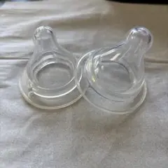 哺乳瓶用乳首 2個セット 透明