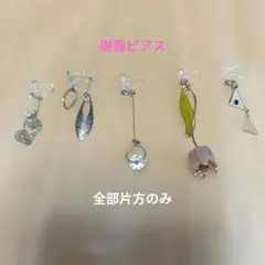 ★樹脂ピアス★片方のみ★ 5個セット