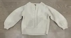 HONEYSUCKLE ROSE アイボリーのニットセーター Mサイズ