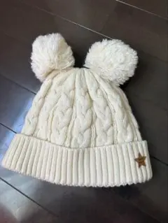 petit main ケーブル編みニット帽 54